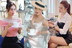 Mỹ nhân Việt mê mệt pose dáng theo trend 'trà chiều sang chảnh'