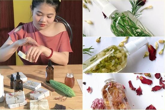Học gái Hà Nội tự chế nước thơm xịt phòng, chỉ 5 phút mà bếp nhà ngát hương cả tháng