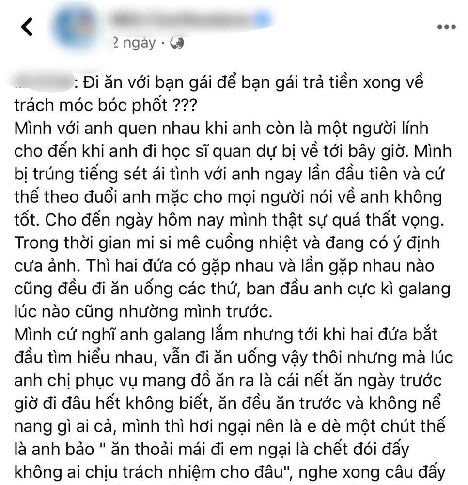 Ăn ngấu nghiến rồi để bạn gái trả tiền, thanh niên còn trơ trẽn mắng không để cho anh chút sĩ diện à?-1