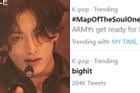 BTS chiếm lĩnh Twitter toàn cầu với concert online 'Map Of The Soul ON:E'