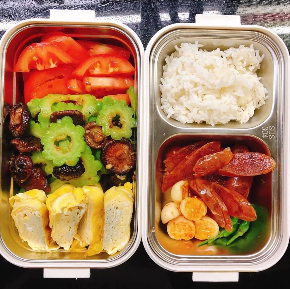 Cơm trưa cả tuần đi làm của vợ 9X nấu cho chồng, chỉ 50k đổ lại mà chẳng trùng món nào-3