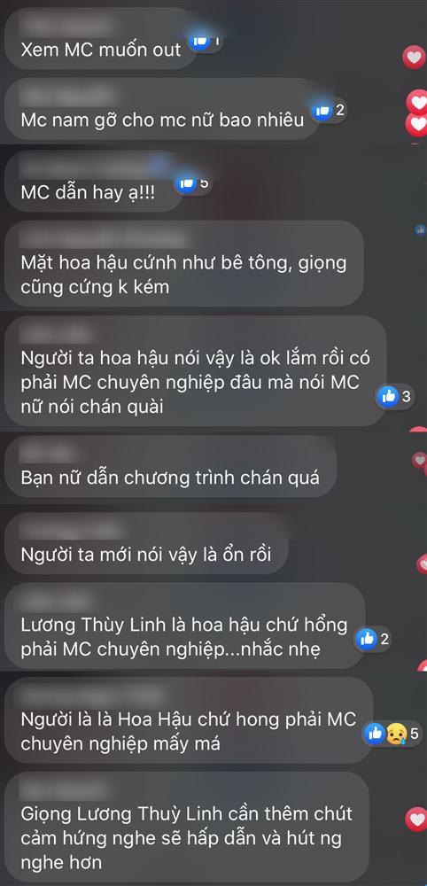 Lương Thùy Linh liên tục nói vấp khi làm MC bán kết Hoa hậu Việt Nam 2020-7