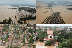 Chùm ảnh, video flycam: Cận cảnh lũ lịch sử nhấn chìm đường sá, ngập hàng ngàn ngôi nhà ở Quảng Bình