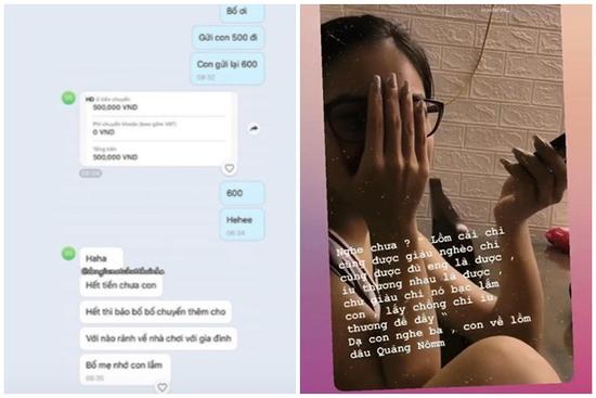 Nhật Lê cạn tiền 'cầu cứu' phụ huynh, phản ứng sau đó của bố cô nàng khiến nhiều người xúc động