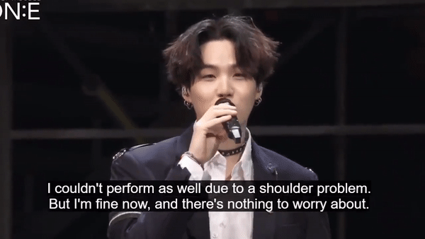 Suga BTS gặp chấn thương trong concert online Map Of The Soul ON:E-7