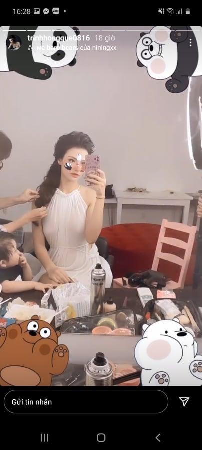 Hồng Quế diện váy mỏng tang lộ nhũ hoa phản cảm-1