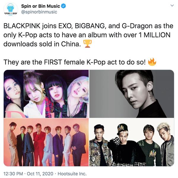 BLACKPINK lại âm thầm lập thêm kỷ lục, sánh bước BTS ở trời Tây và cả EXO, BIGBANG ở thị trường tỷ dân-3