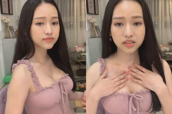 Sau 1 năm rút túi ngực, Thúy Vi livestream công khai nắn chỉnh vòng 1 vừa nâng cấp-1