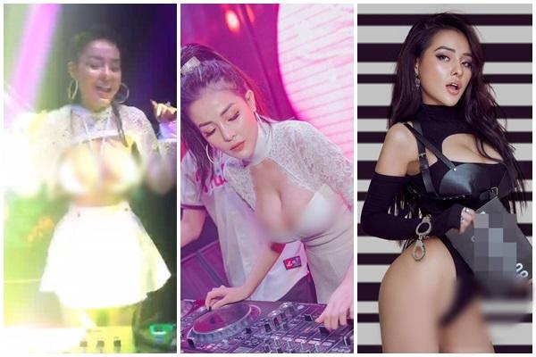 Ngân 98 diện áo ren xuyên thấu lộ vòng 1 xấu không tưởng-10