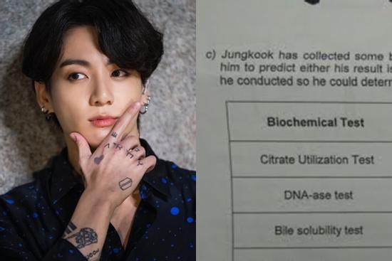 Hết dẫn đầu top trending, Jungkook lại 'lạc' vào đề thi Đại học Malaysia