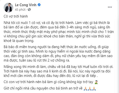 Thủy Tiên quyết đi từ thiện miền Trung, Công Vinh bất lực gọi cô vợ trời hành-1