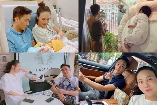 Cuộc sống bỉm sữa của vợ chồng Đàm Thu Trang