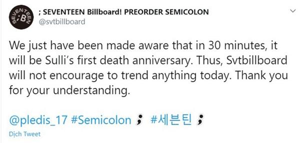 Fan Kpop nhắc nhau tưởng nhớ 1 năm ngày mất Sulli-2