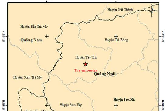 Động đất liên tiếp tại Quảng Ngãi