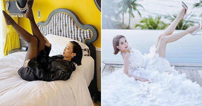 Ở gần Ngọc Trinh ai cũng gợi cảm hoá: mỹ nhân từng diện kín bưng cũng chăm mặc hở-7