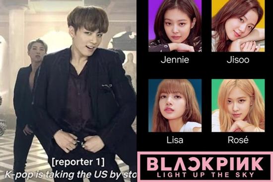 BTS có màn 'lướt nhẹ' trong bộ phim tài liệu 'Light Up The Sky' của BLACKPINK