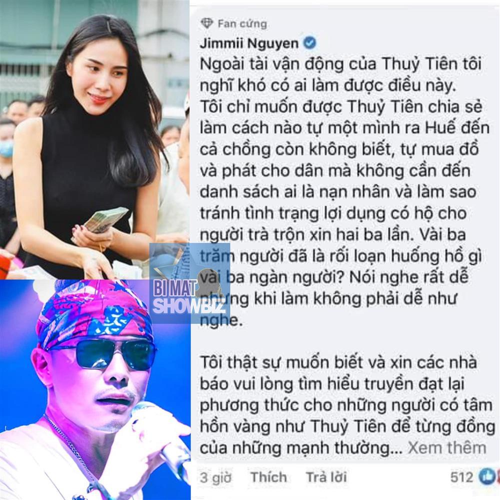 Jimmii Nguyễn bị nghi cà khịa Thủy Tiên khi cứu trợ lũ lụt miền Trung-3