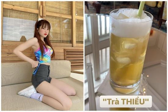 Món trà với cái tên lạ trên story của Thiều Bảo Trâm khiến dân tình thắc mắc