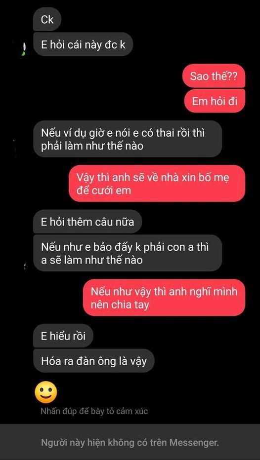 Bạn gái hỏi nếu có thai thì sao, anh chàng vừa mở miệng đã bị chặn Facebook thẳng tay-1