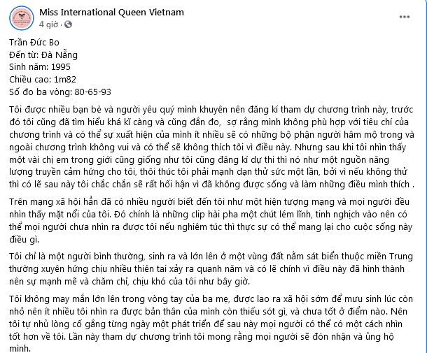 SỐC: Thảm họa Trần Đức Bo đi thi Hoa hậu chuyển giới Việt Nam 2020-2