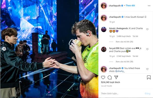 Charlie Puth đăng ảnh mùi mẫn với Jungkook, ai ngờ bị chửi loại hám fame-1