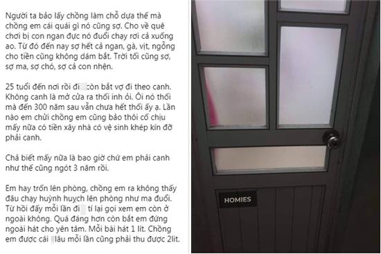 Vợ nhờ 500 chị em hiến kế 'tận thu' tiền đứng gác nhà vệ sinh cho anh chồng... sợ ma