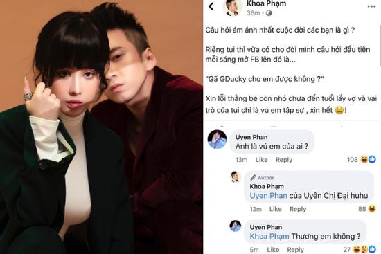 Karik xưng 'vú em tập sự' của GDucky, bạn gái vào tra hỏi lập tức thay đổi thái độ