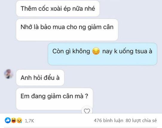 Vợ quyết tâm giảm cân, chồng khóc thét khi nhìn vào thực đơn đêm mưa gió-2