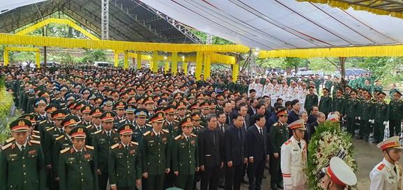 Lễ viếng đoàn cán bộ hy sinh khi làm nhiệm vụ cứu hộ, cứu nạn tại thủy điện Rào Trăng 3-4