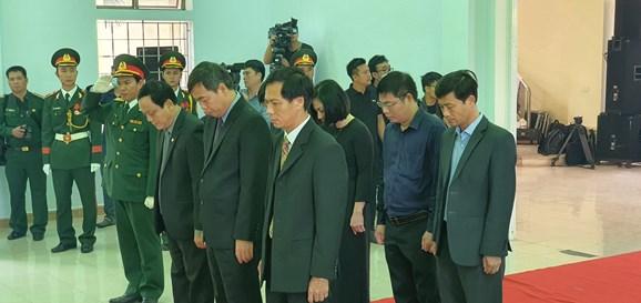 Lễ viếng đoàn cán bộ hy sinh khi làm nhiệm vụ cứu hộ, cứu nạn tại thủy điện Rào Trăng 3-7