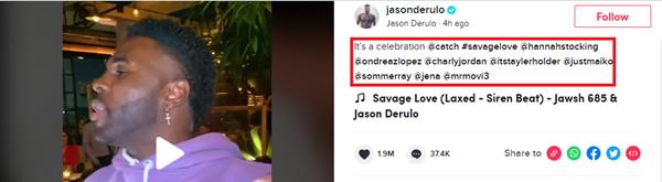 Jason Derulo không một lời nhắc về BTS trong tiệc chúc mừng No.1 Billboard Hot 100-3