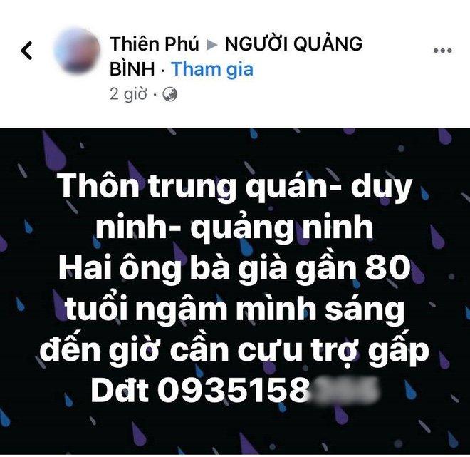 Nửa đêm người dân Quảng Bình kêu cứu vì nước lũ dâng cao, nhấn chìm nhà cửa-14