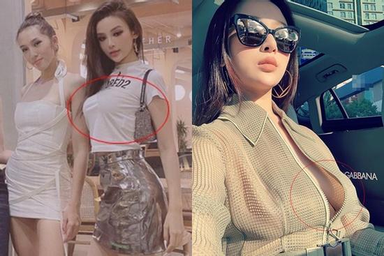 Đọ sắc cùng hội chị em, Huyền Baby để lộ vòng 1 lúc chảy xệ khi lại cao vượt mặt