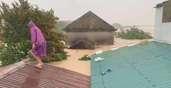 Hàng loạt ngôi nhà sắp bị nuốt cả phần mái trong cơn đại hồng thủy ở Quảng Bình-7