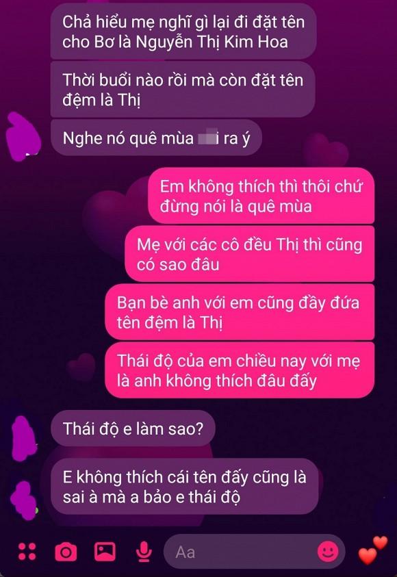 Mẹ chồng đặt tên cháu đệm chữ Thị, con dâu thái độ: Thời buổi nào rồi còn để tên quê mùa-1