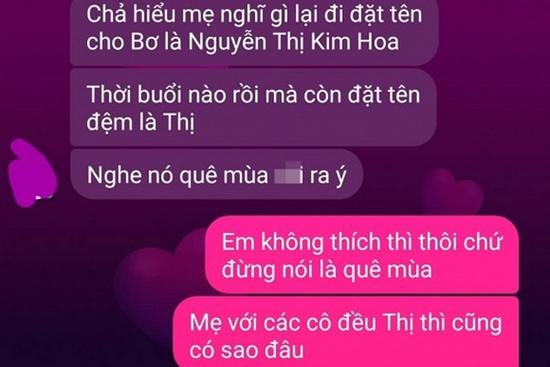 Mẹ chồng đặt tên cháu đệm chữ 'Thị', con dâu thái độ: 'Thời buổi nào rồi còn để tên quê mùa'