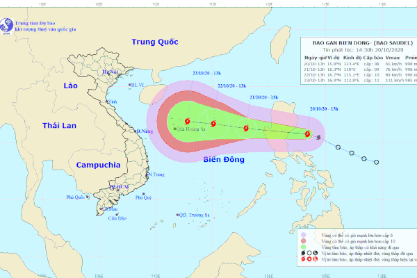 Từ nay đến hết 2020: Dự báo 4 - 6 cơn bão, miền Trung và Nam ảnh hưởng trực tiếp