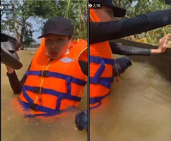 Thuyền cứu trợ của hoa hậu Kỳ Duyên bị lật-2