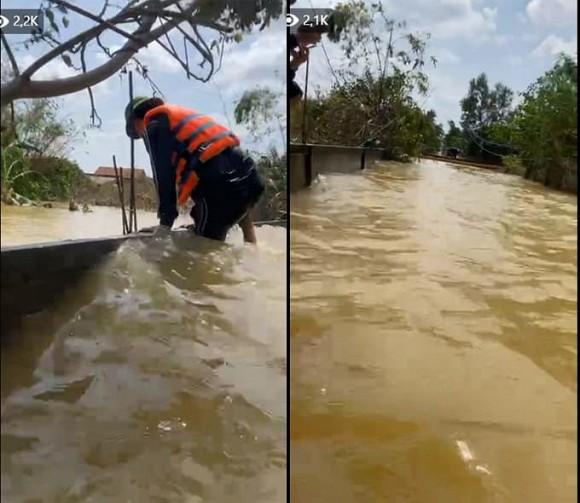 Thuyền cứu trợ của hoa hậu Kỳ Duyên bị lật-4