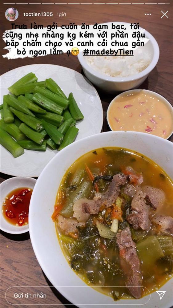 Học Tóc Tiên nấu cơm tối ngon, nhanh, gọn, lẹ khiến cả nhà ăn không dừng đũa-1