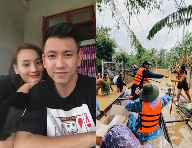 Chồng việt Kiều bật khóc khi xem ảnh Lê Thúy từ thiện miền Trung-2