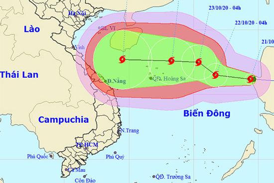 Bão số 8 sẽ suy yếu trước khi vào đất liền