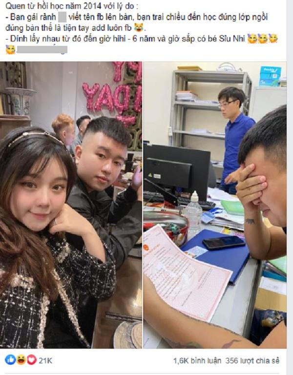 Vui tay viết tên facebook lên mặt bàn, cô nàng vớ ngay định mệnh, mối tình đầy sóng gió gây sốt MXH-1