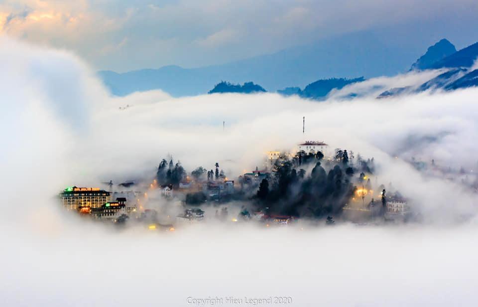 Khung cảnh biển mây tựa chốn thiên đường ở Sa Pa-2