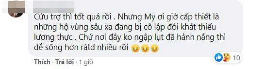 Đi trao quà cho đồng bào miền Trung, Âu Hà My bị dân mạng góp ý-4