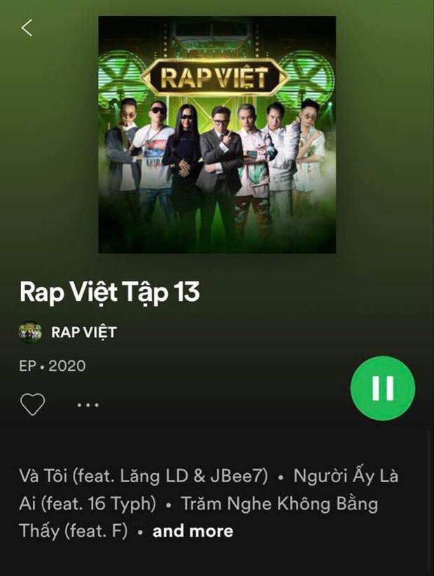 Rap Việt bất ngờ leak nhạc của tập 13 lên cả Apple Music lẫn Spotify ngay trước giờ phát sóng-2