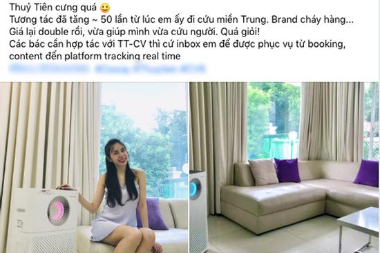 Người trong giới quảng cáo hé lộ về Thủy Tiên: 'Brand cháy hàng, giá lại double sau khi đi cứu trợ miền Trung'