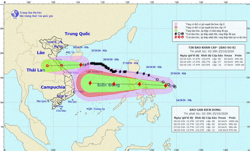Bão số 8 chưa vào đất liền, miền Trung chuẩn bị đón thêm bão cấp 12-1