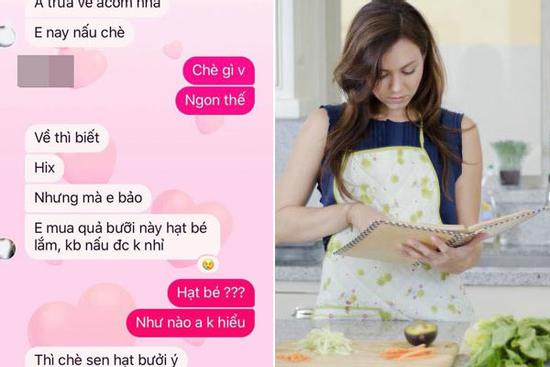 Hí hửng tưởng được vợ nấu chè bưởi hạt sen cho ăn, anh chồng nín lặng khi đọc tin nhắn