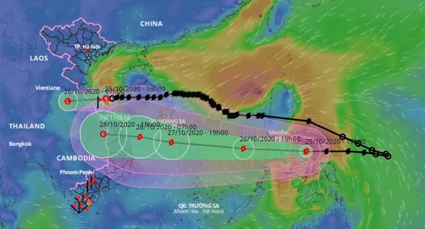 Dự báo thời tiết 26/10: Miền Trung mưa liên tục, nín thở chờ bão Molave-1